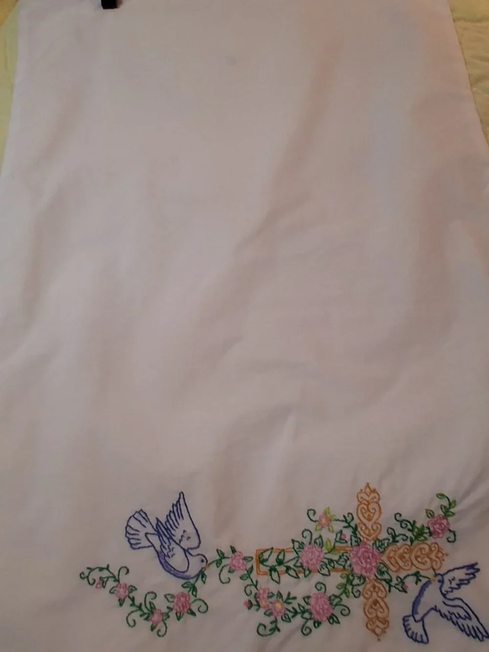 Embroidered Pillow Case (Quantity 1)